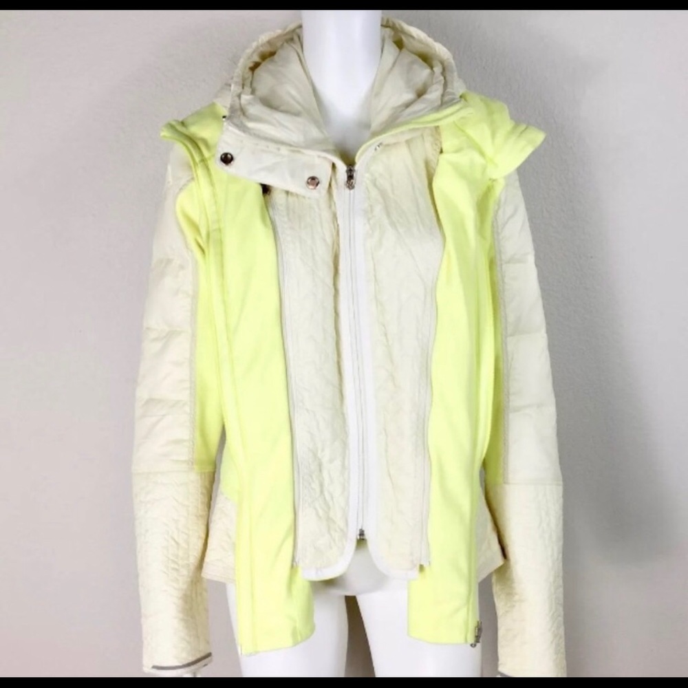 Lulu lemon Cream and Yellow Spring Jacket
